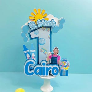 Ms. Rachel First Birthday 3D Letter Centerpiece