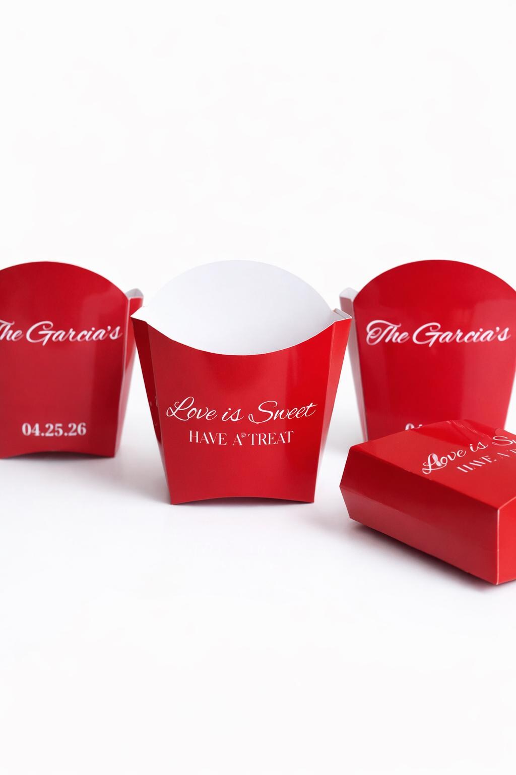 Custom French Fry Box, Personalized Fry Boxes, Wedding Favors, Custom ...