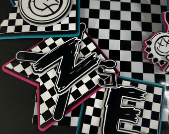 Rockstar Inspired High Chair Banner | Music Theme First Birthday Decoration | Punk Party decor