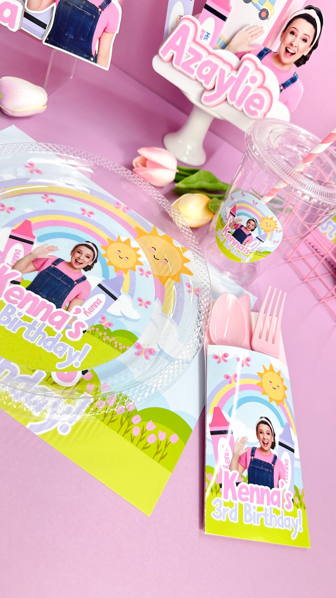 Ms Rachel Inspired Party Set | Custom Birthday Decorations | Themed ...