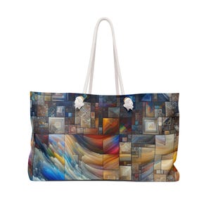 Bunte abstrakte Wochenendtasche Perfekt für Reisen, Fitnessstudio, Strand oder Übernachtungsreisen Stilvolle Tragetasche für alle Gelegenheiten!