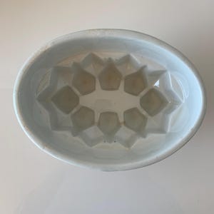 Antique Victorian Stoneware Pudding/Jelly Mold, 1800s, Country Farmhouse Kitchen Decor