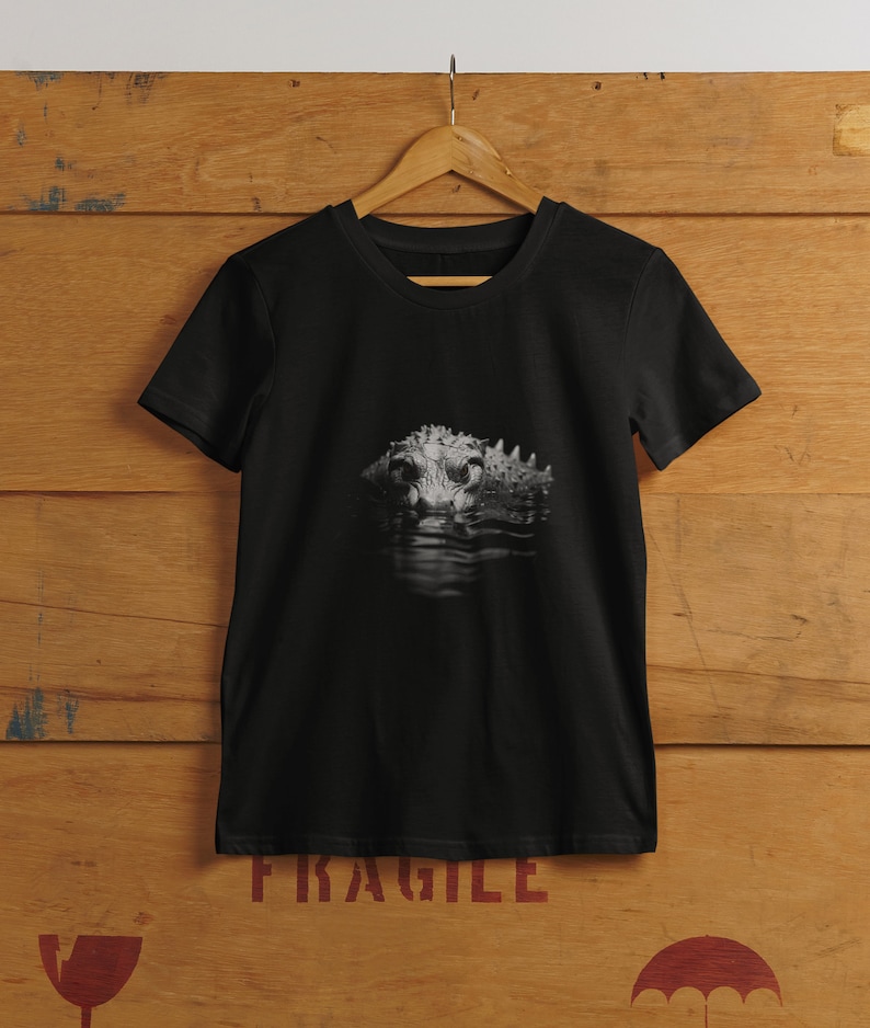Albino crocodile, crocodile T-shirt, White Crocodile, Rare Animal, alligator tshirt, white, alligator, Albino Crocs, Reptile t-shirt, hunter t-shirt, wildlife, tshirt, predator top, reptile tshirt, hype tide store, hype tide, beast t-shirt.