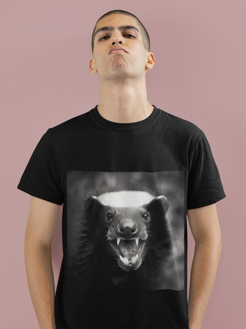 Angry Honey Badger T-shirt | Honey Badger | Graphic Tees | Tops ...