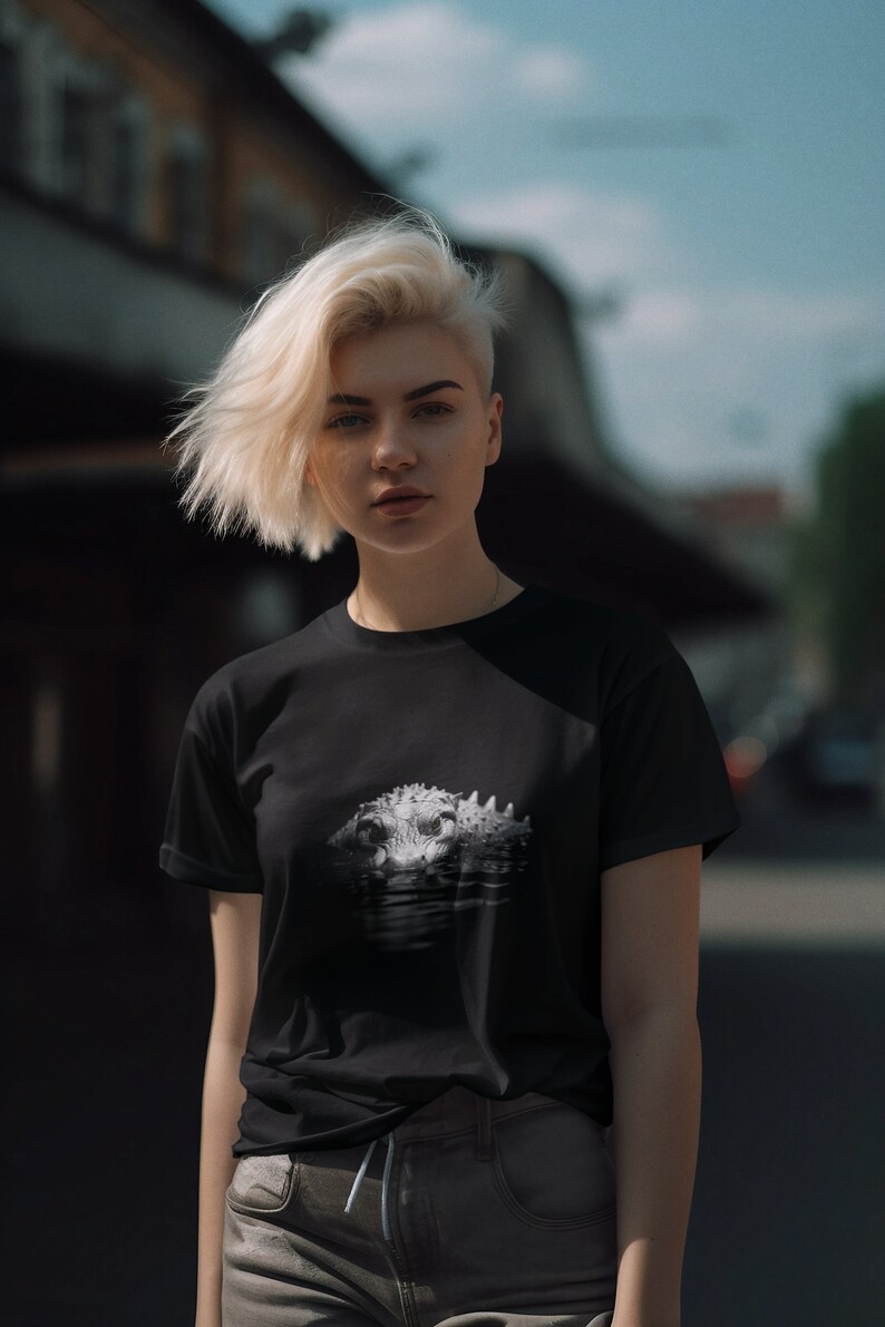 Albino crocodile, crocodile T-shirt, White Crocodile, Rare Animal, alligator tshirt, white, alligator, Albino Crocs, Reptile t-shirt, hunter t-shirt, wildlife, tshirt, predator top, reptile tshirt, hype tide store, hype tide, beast t-shirt.