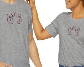 656 T-Shirt, area codes t-shirt, 656, Tampa, Florida, Six Five Six, (Grey Numbers With Maroon Outline)