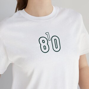 810 T-Shirt, area codes t-shirt, 810, Flint, Michigan, EIGHT ONE OH, (White Numbers With Green Outline)