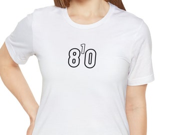 810 T-Shirt, area codes t-shirt, 810, Flint, Michigan, EIGHT ONE OH, (White Numbers With Black Outline)