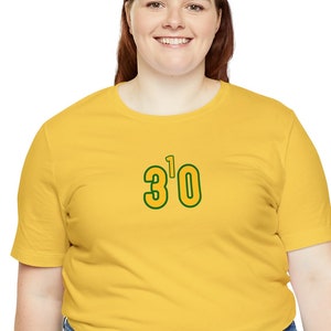 310 T-shirt, riktnummer t-shirt, 310, Los Angeles, Kalifornien, TRE ETT OH, (gula siffror med grön kontur)