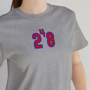 248 T-shirt, riktnummer t-shirt, 248, Detroit Michigan, TVÅ FYRA ÅTTA, (röda siffror med blå kontur)