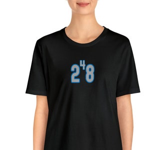 248 T-shirt, riktnummer t-shirt, 248, Detroit Michigan, TVÅ FYRA ÅTTA, (Silverfärgade siffror med blå kontur)