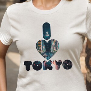 I Heart Tokyo T-shirt, Tokyo pride, Tokyo representation, Proud to be in Tokyo, Tokyo love merchandise, City skyline design, Tokyo, Japan