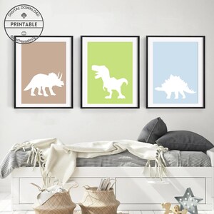 Dinosaur art print Toddler wall art Nursery decor Dino poster Gift for Toddler boy Dinosaur poster