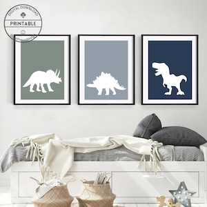 Dinosaur art print Toddler wall art Nursery decor Dino poster Gift for Toddler boy Dinosaur poster