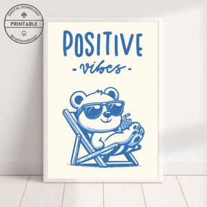 Cute Wall Decor Self Care Poster Cottagecore Nursery Decor Printable Mascot Poster Cute Positive Vibes Cute Kids Classroom Posters