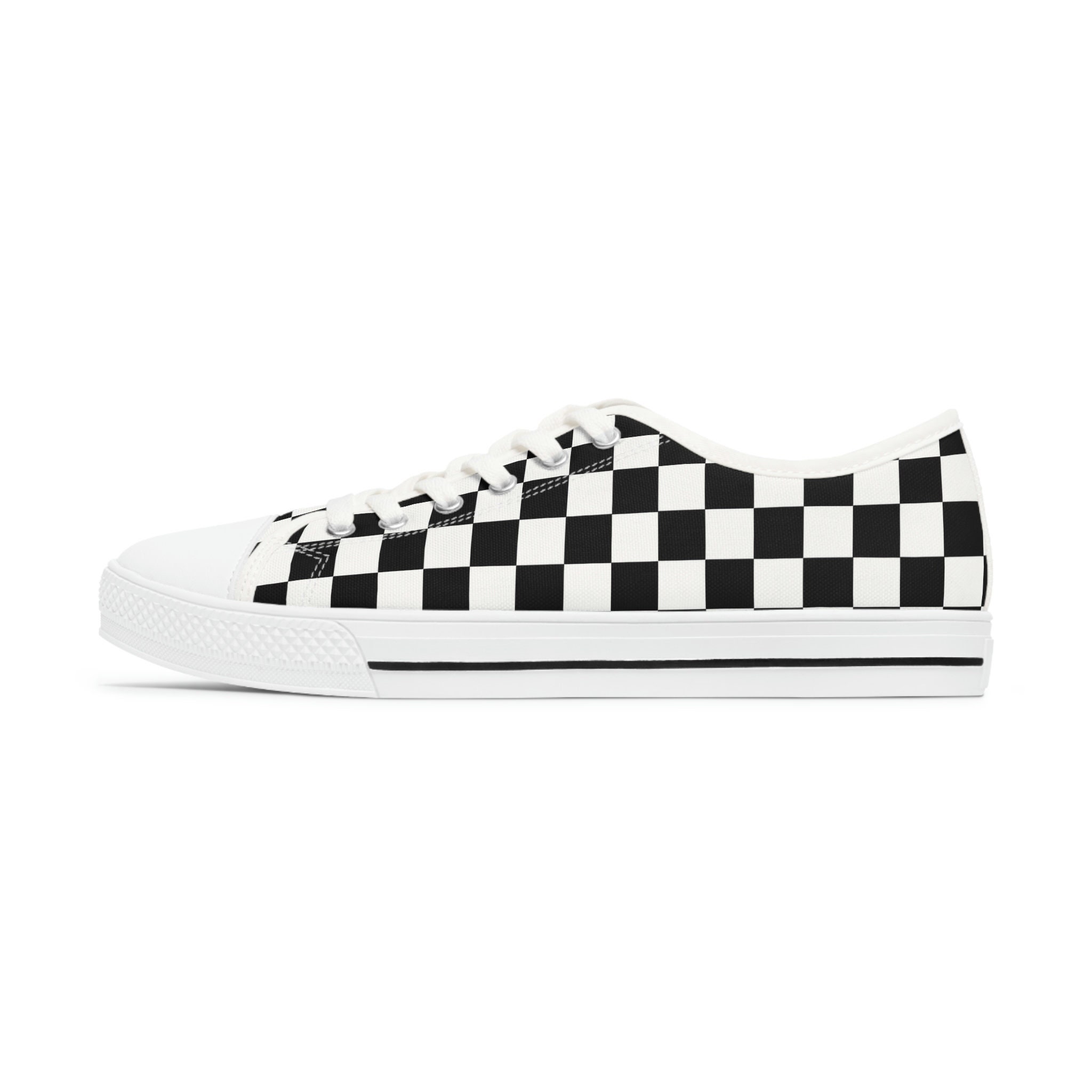 Checkered shop flag shoes
