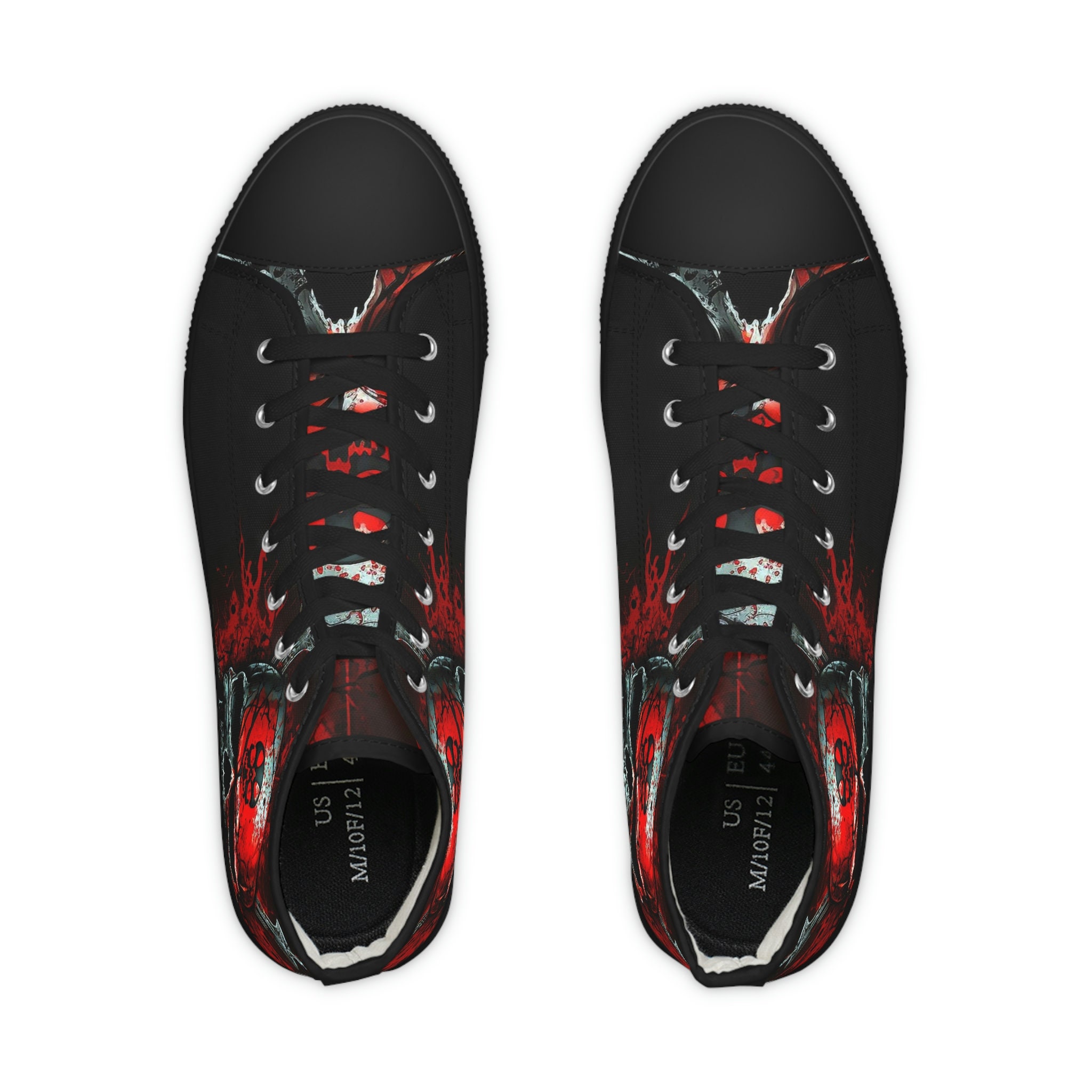 Discover Men's High Top Sneakers Skull Design