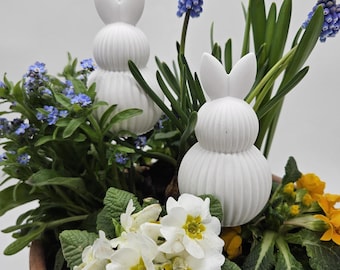 Estacas de conejo de Pascua - Decoración de Pascua - Conejo de Pascua - Estacas de flores - Regalo de Pascua