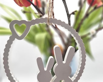 Corona para puerta - Adorno de Pascua - Adorno para ventana - Decoración de Pascua