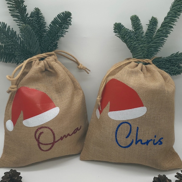 Nikolaussäckchen personalisiert - Weihnachtsgeschenk Verpackung - Weihnachten - Nikolaus - Santa Claus