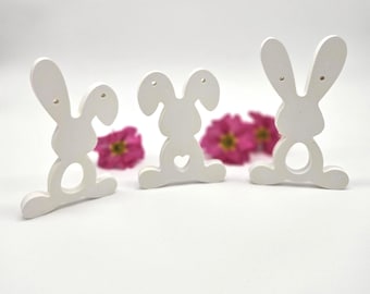 Colgantes de conejito de Pascua - Juego de 3 - Colores surtidos - Regalo de Pascua