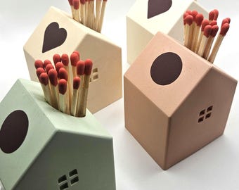 Casa de Primavera - Casa de Cerillas - Encendedor de Cerillas - Casa Decorativa - Almacenamiento de Cerillas