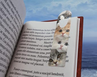Kattenbladwijzer, cadeau schattig kattenliefhebber, dierenbladwijzer voor lezers, boekaccessoire voor vrouwen, kattenbladwijzer voor boekenwurmen, cadeau voor haar