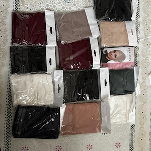 Hijab Undercap | Stretch Tube Under Scarf Cap | Soft Cotton Hijab Cap | Muslim Head Cover | Prayer Cap | Modest Hijab Accessory