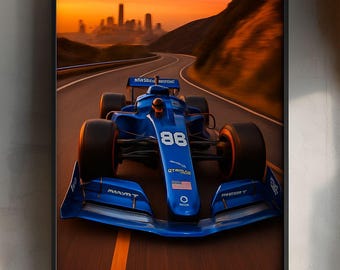 F1 Racing Poster: Formula 1 Motorsport Wall Art (Digital Download)