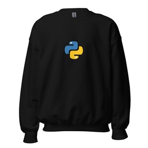 Python Sweatshirt, Python Coding Sweatshirt, Python Logo, Python