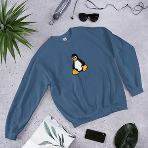 Linux Penguin (Tux) Sweatshirt, Tux Sweatshirt, Linux, Linux Sweatshirt, Programming Sweatshirt, Tux, (DTG Printing)
