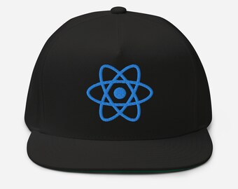 React Snapback, React Hat, React Javascript Cap, React Cap, React Hat