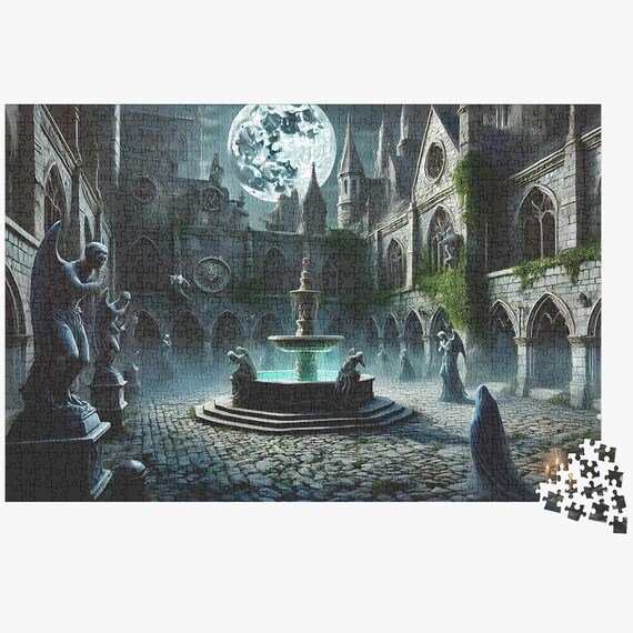 Haunted Castle Halloween Puzzle – 1000 Piece Jigsaw Puzzle For Adults