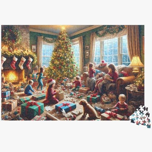 Christmas Morning Jigsaw Puzzle - 1000 Piece Christmas Puzzle For Adults