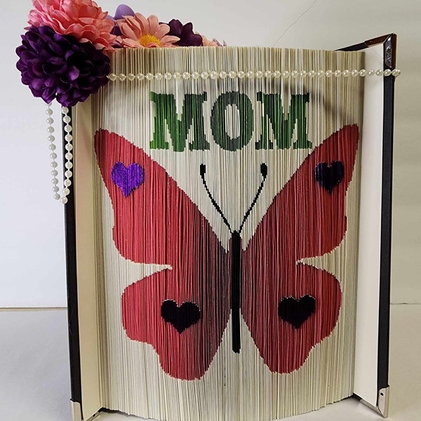 Bookfolding pattern Butterfly with MOM cut & fold