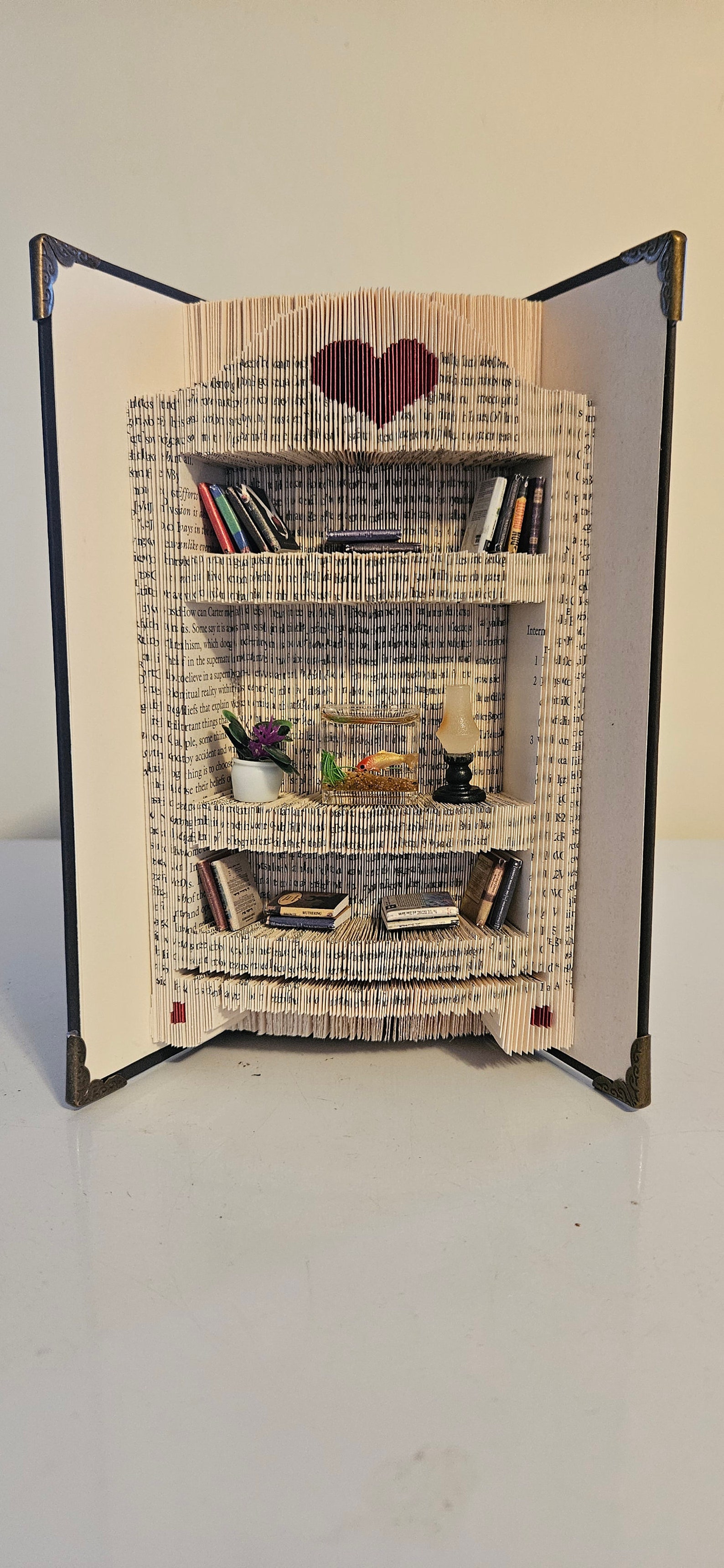 Bookfolding Pattern for Bookshelf 2 Embossed Cut and Fold - Etsy