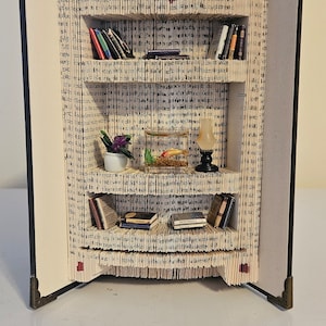 bookfolding pattern for bookshelf cut and fold