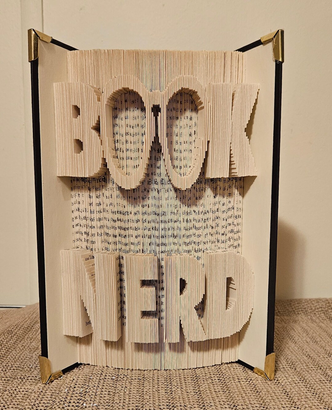 Bookfolding Pattern Cut and Fold Book Nerd Inverted Embossed Combi - Etsy