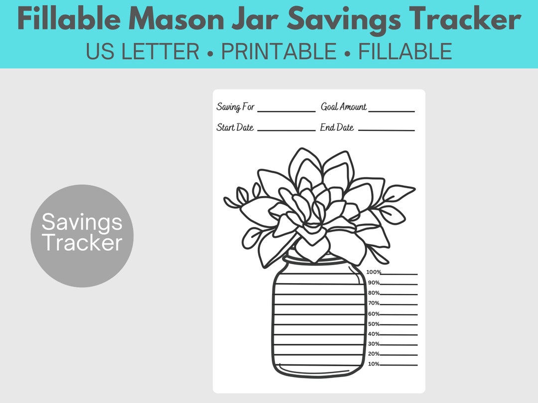 Savings Tracker Printable Savings Tracker Sheet Savings Tracker