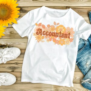 Account Graphic Tee, Accounting Shirt, Retro, Eclectic, Accountant Gift, CPA Shirt, Accounting T-Shirt, Tax Season Gift, Gift for Her