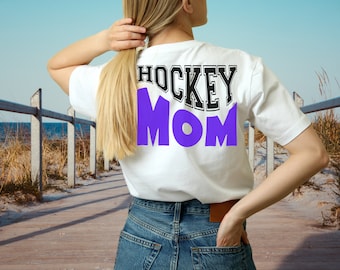 Hockey Mom Graphic Tee, Retro Graphic Tee, Hockey Shirt, Hockey Mom Shirt, Gift for Mom, Hockey Mom Gift, Mom Hockey  Shirt