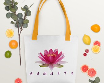 NAMASTE - Tote Bag - soporta hasta 44 libras