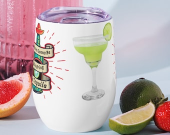 If You're Gonna Be Salty Bring the Tequila - Stainless Steel Insulated Tumbler with Lid - 12 oz.  *Cinco de Mayo