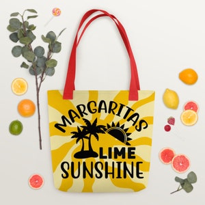 Margaritas Lime Sunshine - Bolso Tote - soporta hasta 44 libras