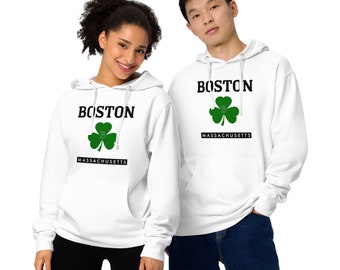 Boston Mass Shamrock - Unisex Midweight Hoodie
