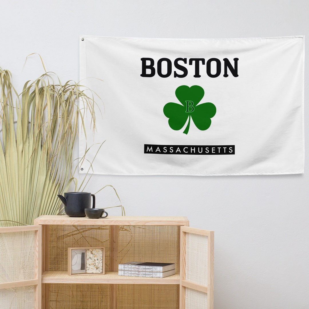 Shamrock Sticker Boston Boston Mass Shamrock Flag - Etsy