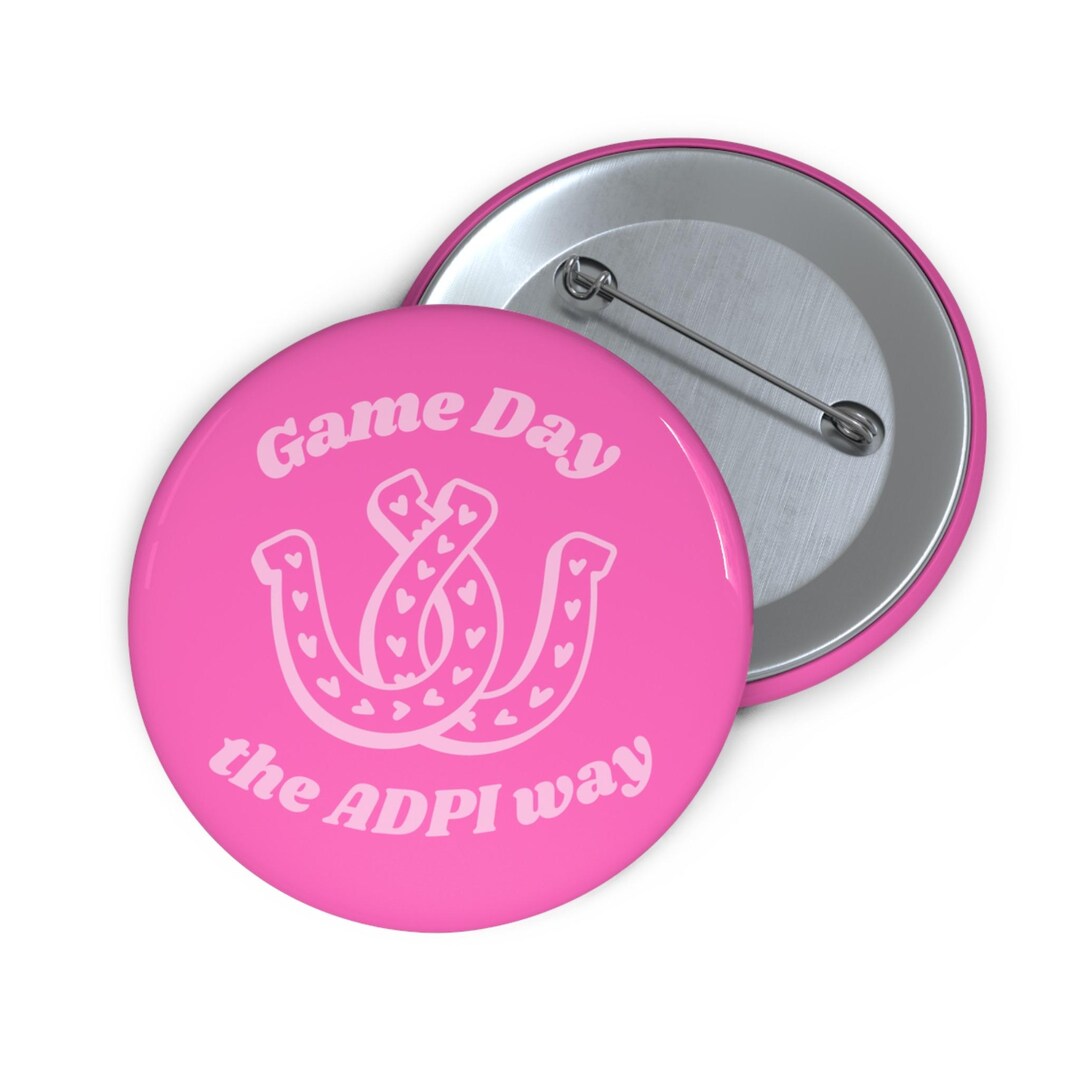 Alpha Delta Pi Game Day Pin Button - Etsy