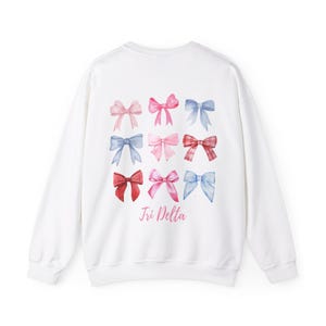 Tri Delta Bow Crewneck Sweatshirt