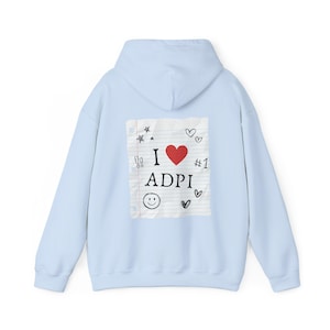Alpha Delta Pi Notebook Hoodie Sweatshirt