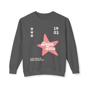 Delta Zeta Superstar Lightweight Crewneck Sweatshirt
